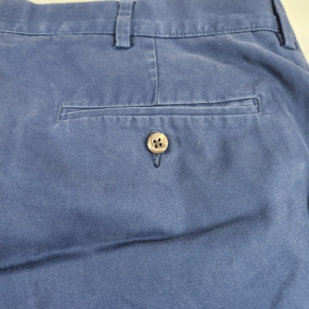Polo Ralph Lauren Chino Pants Mens 38x30 Blue Cotton Straight Leg Preppy - Picture 8 of 8